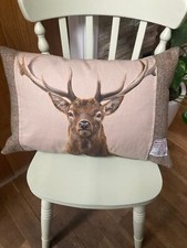 Harris tweed stag cushion - harris,