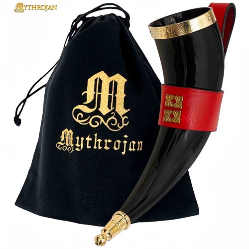 Viking drinking horn brass - drinking,