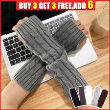 Women Girls Fingerless Gloves