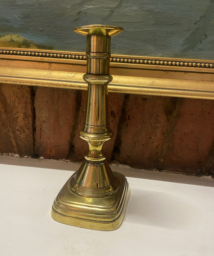Brass candlestick candle - brass,