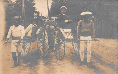 Real photo japanese rickshaw - japanese,