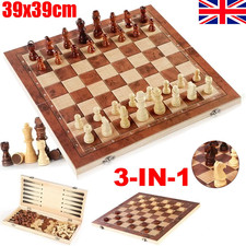 XL Large 39cm Chess Wooden Set