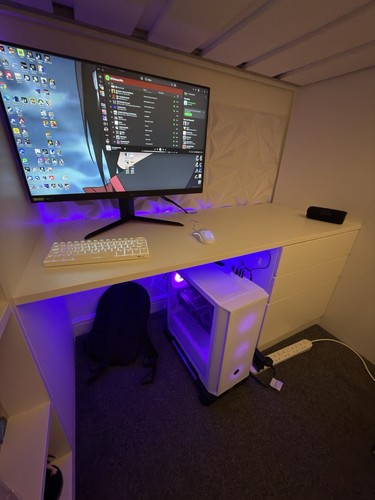 White ikea bunk bed computer - bunk,
