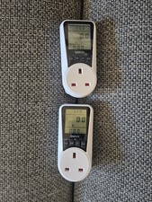 2x Power Meter Plug Energy Monitor