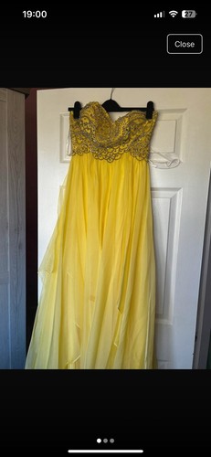 Sherri hill yellow embellished - sherri,