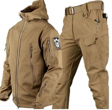 Warm Mens Hooded Jacket Combat