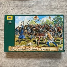 Zvezda 1/72 Medieval Peasant Army XIII-XV A.D Figure Model Kit 8059