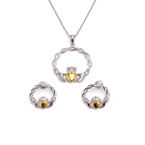 Celtic claddagh necklace and - celtic,