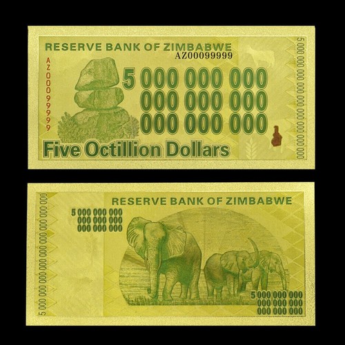 Zimbabwe octillion gold - 5,