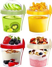 4x Breakfast Yogurt Cups with
