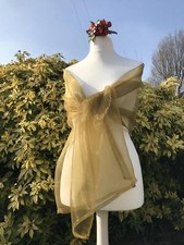 OLIVE GREEN Organza Shawl