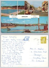 c42019 Main Street swimming pool Arklow  Ireland Cardall postcard 1974 stamp