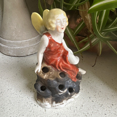 Art deco fairy figurine - art,
