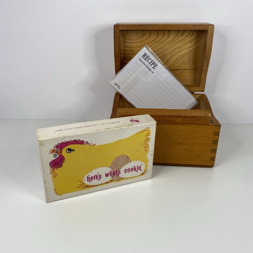 Vintage wood recipe - recipe, brass