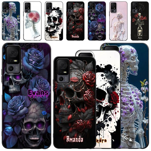 Customized skull phone - skull, case