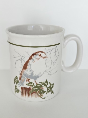 Vintage robin bird mug - vintage,