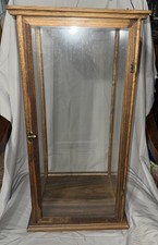 Vintage Oak Trimmed Glass