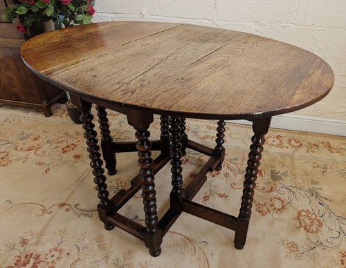 Period oak bobbin turned - period,