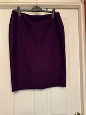 Tu Plum Colour Elasticated Waist Pull On Skirt Size 14.