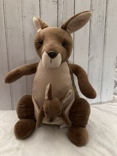 Kangaroo and Baby Soft Toy Plush  18” In Good Condition