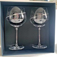 Portmeirion Auris Gin Glasses Swarovski Crystal x 2 New In Box 780ml