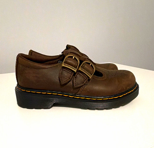 Martens brown leather mary - martens,