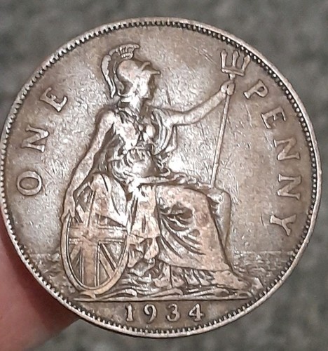 1934 george one penny fair - 1934, v