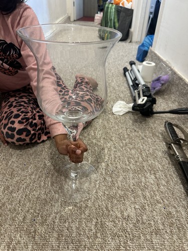 Large clear glass stem - large,