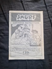 SMURF CBS Colecovision Game