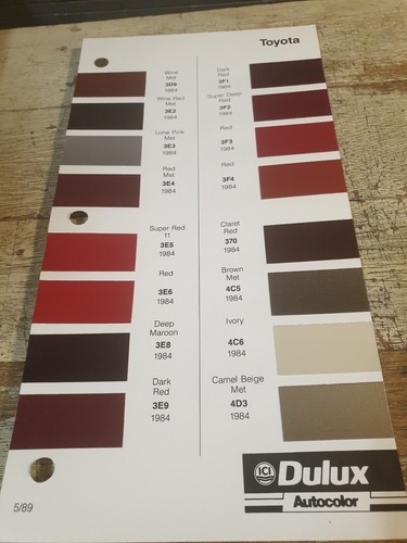 1984 toyota original dulux - 1984,