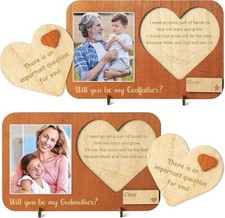 2Pcs Wooden Photo Frames with
