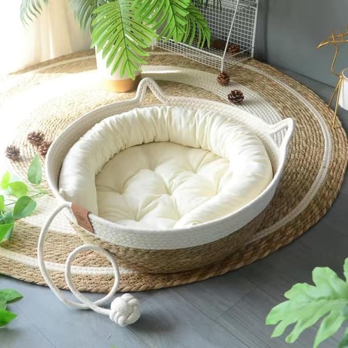 Rukuapid wicker cat basket bed - rukuapid,