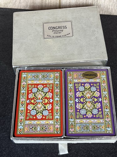 Vintage congress playing cards - congress,