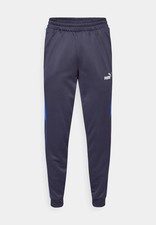 PUMA Mens Navy Blue Tricot Slim Fit Tracksuit Pants Bottoms Small BNWT
