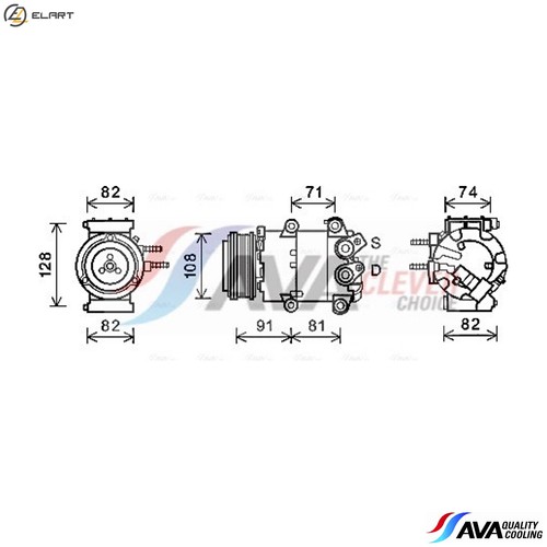 Compressor air conditioning - compressor,
