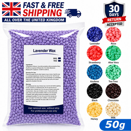 50g hard wax - hard, beans