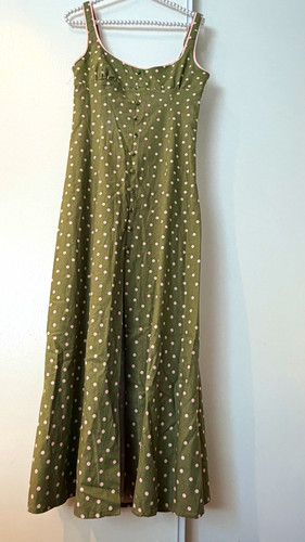 Zara green pink - polka, dot