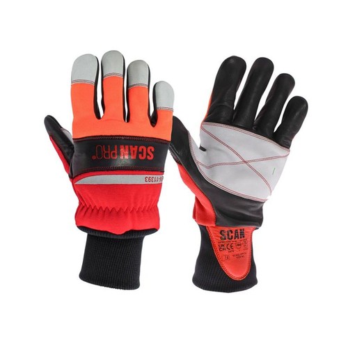 Scan chainsaw leather - leather, gloves