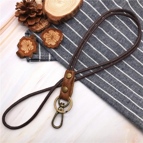 Leather lanyard neck strap for - neck,