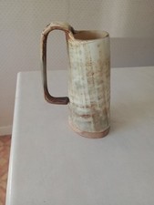Vintage Viking Style Carved Horn Handled Mug