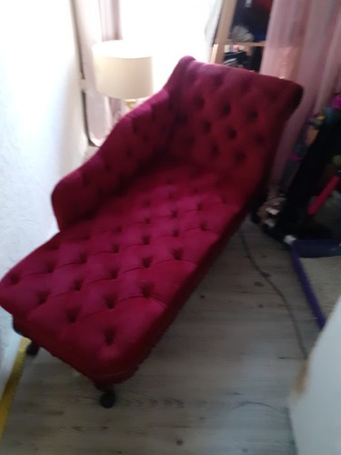 Red chaise longe - chaise, stylish