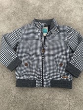 Boys gingham check jacket next