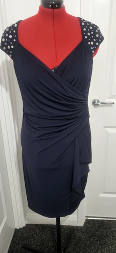 Navy empire line ruched - m&co,