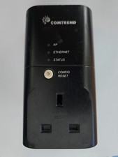 1 x COMTREND 9020 200Mbps Black Powerline Ethernet Adapter UK Plug