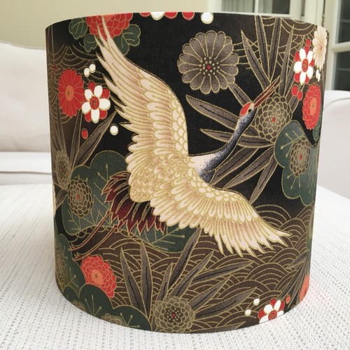 Black gold oriental bird lamp - gold,