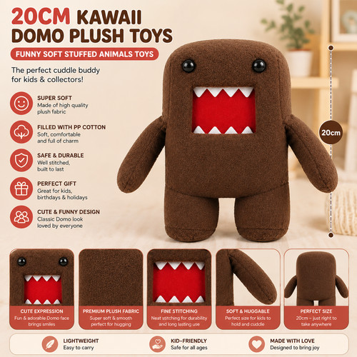 20cm kawaii domo plush - domo, toys