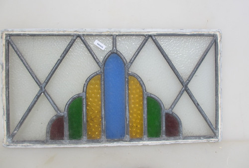 Antique stained glass window - stained,