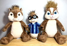 Build A Bear The Chipmunks Alvin, Brittany & Simon Plush Soft Toys ‘Chipwrecked’