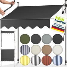 Balcony awning articulated arm