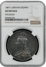 1887 Victoria Crown - NGC AU